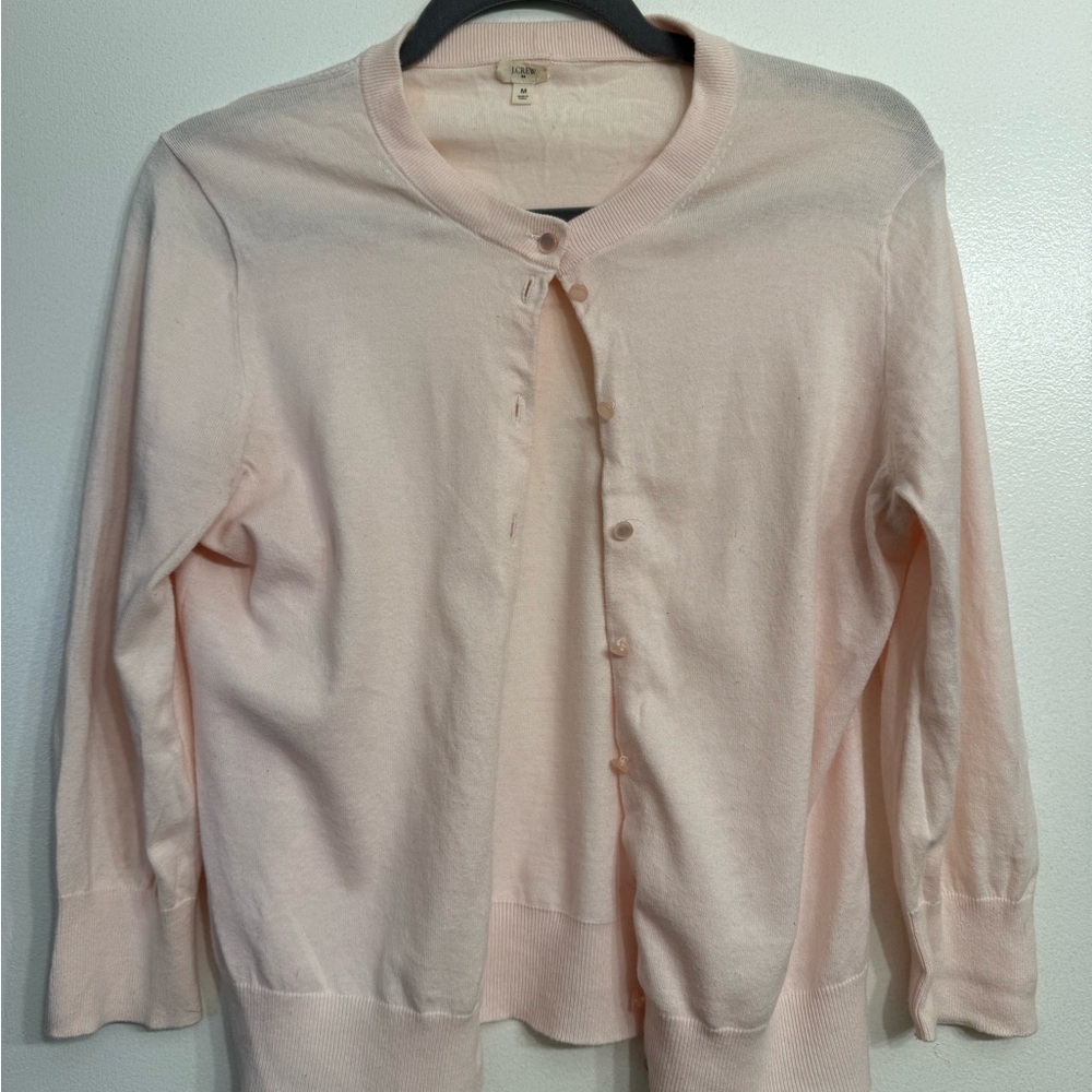 J.Crew Women's Light Pink Cardigan Sweater